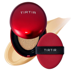 TIRTIR Mask Fit Red Cushion Foundation | Full coverage, Weightless, Skin fit, Satin Glow Finish, Korean Makeup Cushion Foundation (#23N Sand, 0.63 Fl Oz)