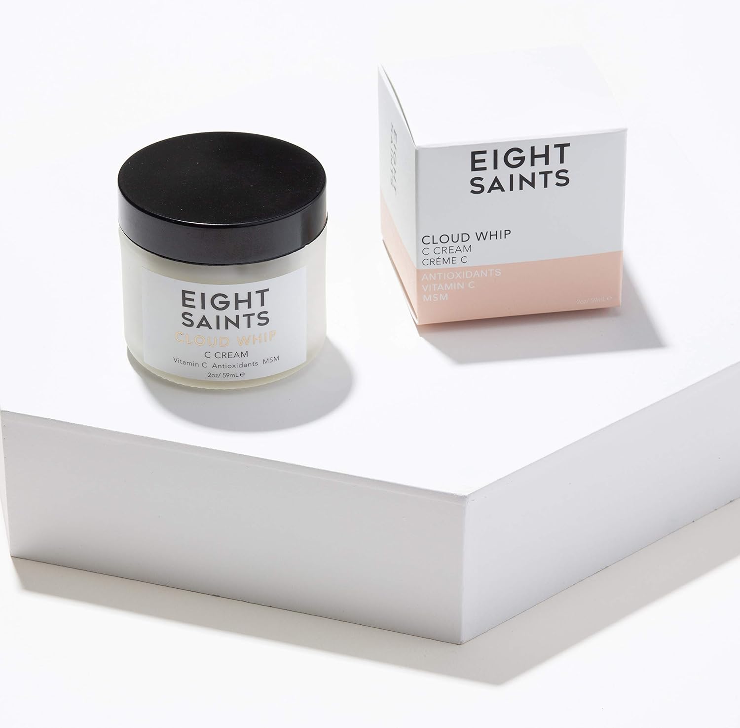 Eight Saints Skincare Cloud Whip Vitamin C Face Moisturizer Day Cream, Natural and Organic Face Cream For Women, Anti Aging Cream For Face To Reduce Fine Lines and Wrinkles, 2 Ounces