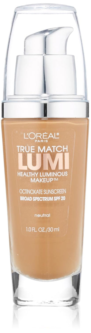 L'Oreal Paris True Match Lumi Healthy Luminous Makeup, C6 Soft Sable, 1 fl; oz.