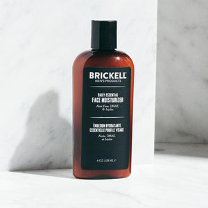 Brickell Men's Daily Advanced Face Care Routine II, Activated Charcoal Facial Cleanser, Facial Scrub, Face Moisturizer Lotion, Natural and Organic, Scented