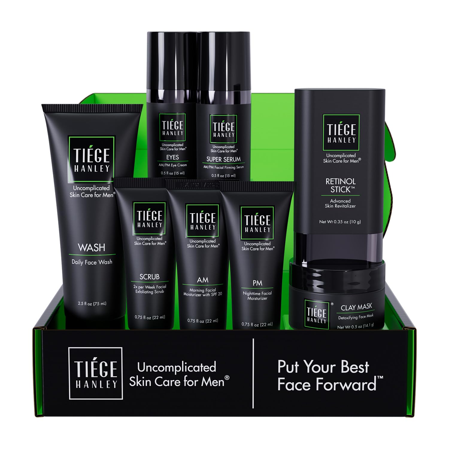 Tiege Hanley Men’s Skin Care Set, Essential Routine (System Level 1) – Face Wash, Scrub & Moisturizer for Healthier, Hydrated Skin | Daily Men’s Skin Care Kit for Sensitive skin & Dryness Protection