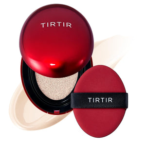 TIRTIR Mask Fit Red Cushion Foundation | Full coverage, Weightless, Skin fit, Satin Glow Finish, Korean Makeup Cushion Foundation (#23N Sand, 0.63 Fl Oz)