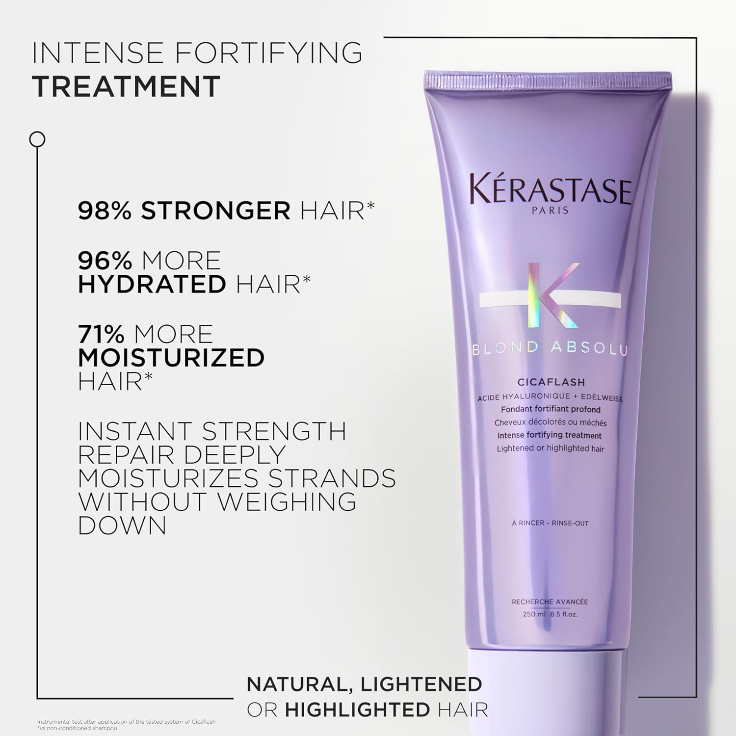 Kerastase Blond Absolu Cicaflash Conditioner | For Bleached, Highlighted, and Damaged Hair | Repairs and Nourishes | Protects Against Breakage | With Hyaluronic Acid