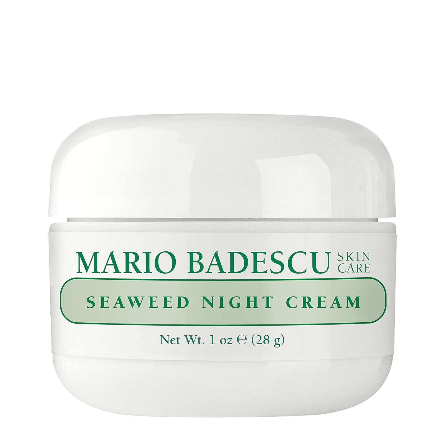 Mario Badescu Seaweed Night Cream for Women Anti Aging Oil-Free Moisturizer with Collagen & Sodium Hyaluronate, Ideal for Combination