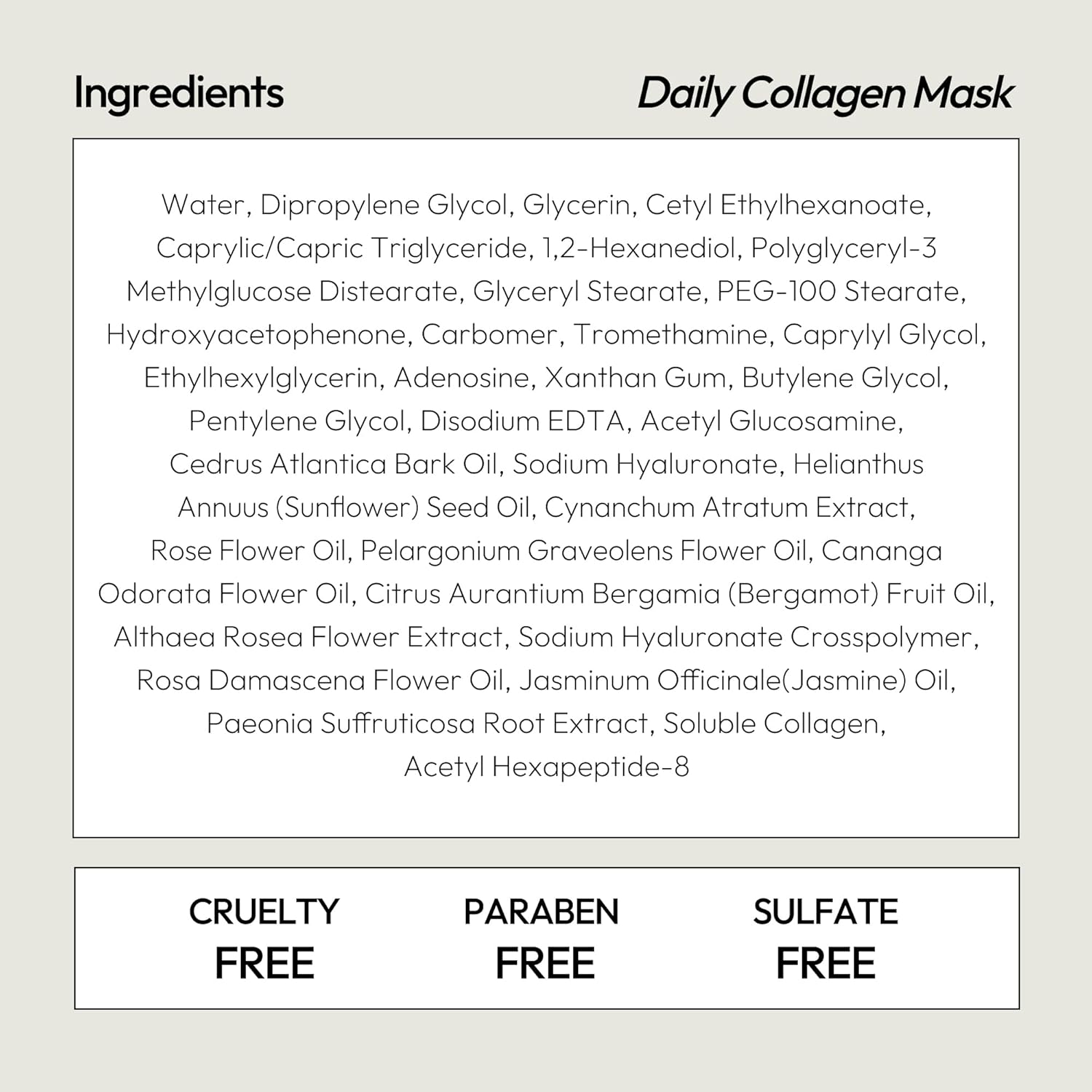 LAPCOS Collagen Sheet Mask, Firming Daily Face Mask with Collagen Peptides for Anti-Aging, Helps to Minimize Wrinkles, Restores Skin Elasticity & Firmness, Hydrating, Korean Beauty, 5-Pack