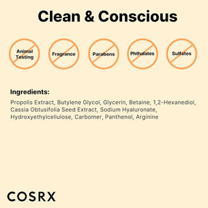 COSRX Propolis Ampoule, Glow Boosting Serum for Face with 73.5% Propolis Extract, 1.01fl.oz/30ml, Hydrating Essence for Sensitive Skin, Fine Lines, Uneven Skintone, Korean Skincare