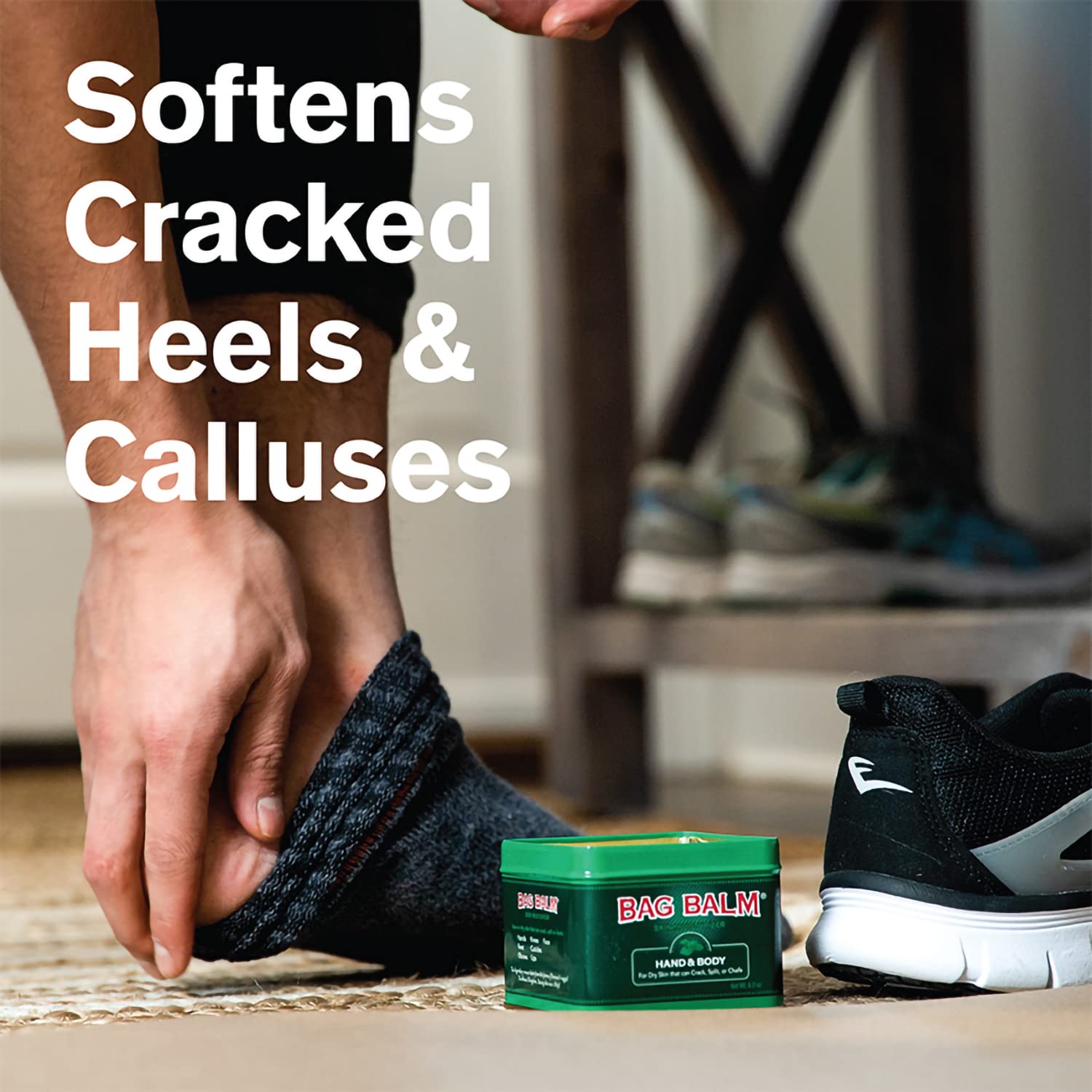 Bag Balm Vermont's Original Hand Moisturizer, Hand Balm for Dry Skin, Cracked Hands, Heels & Dry Hands Treatment, For Dogs and More Ointment, Lotion - 8oz Tin, 3 Pack