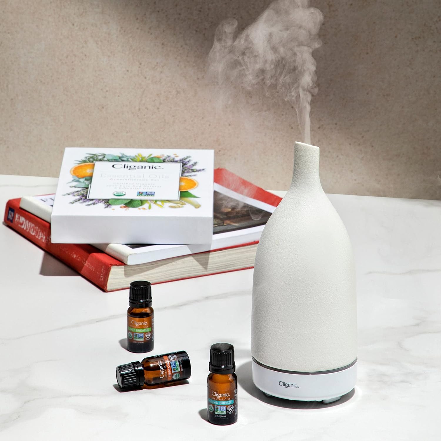 Cliganic Organic Rosemary Essential Oil, 100% Pure Natural, for Hair, Skin, Aromatherapy | Non-GMO Verified (Packaging May Vary)