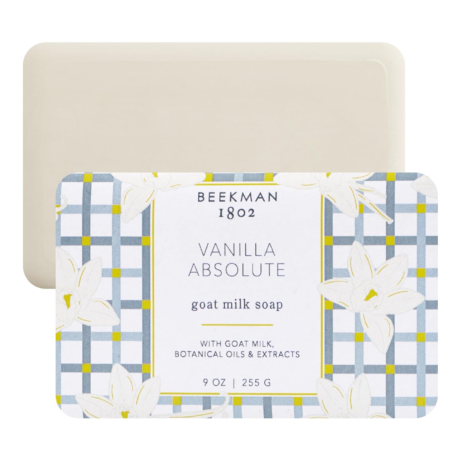 Beekman 1802 Goat Milk Soap Bar with Botanical Oils & Shea Butter - 9 oz - Gently Moisturizes, Exfoliates, and Nourishes for Soft, Healthy Skin - Cruelty-Free - Packaging May Vary