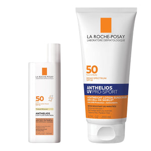 La Roche-Posay Anthelios Tinted Sunscreen SPF 40+, Broad Spectrum SPF + Antioxidants, Titanium Dioxide & Zinc Oxide Sunscreen, 4 Flexible Shades With No White Cast, Oil Free & Oxybenzone Free