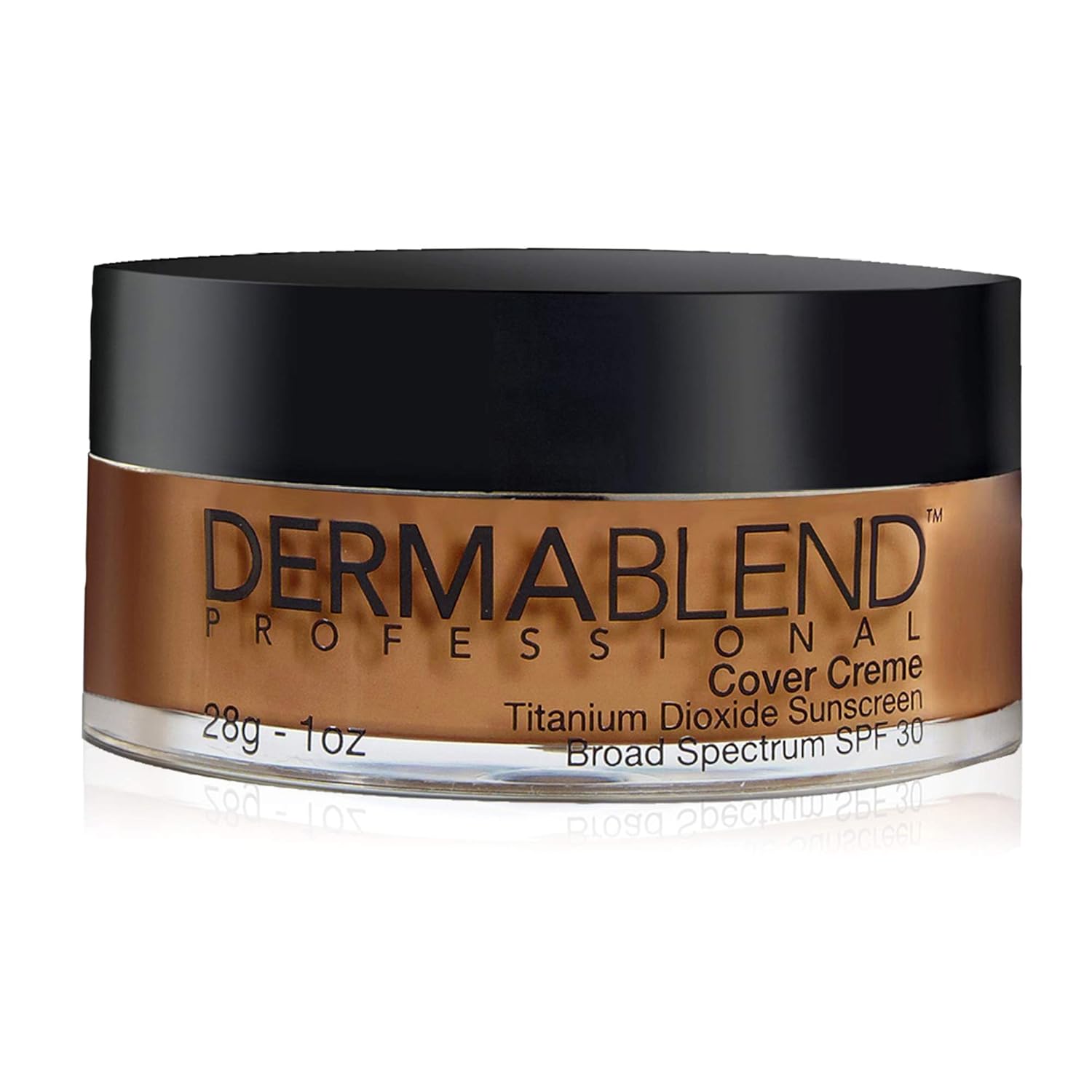 Dermablend Cover Crème Full Coverage Foundation Makeup, Hydrating Cream Concealer for Dark Circles and Blemishes, Maximum Coverage with Mineral Sunscreen SPF 30, 1 OZ