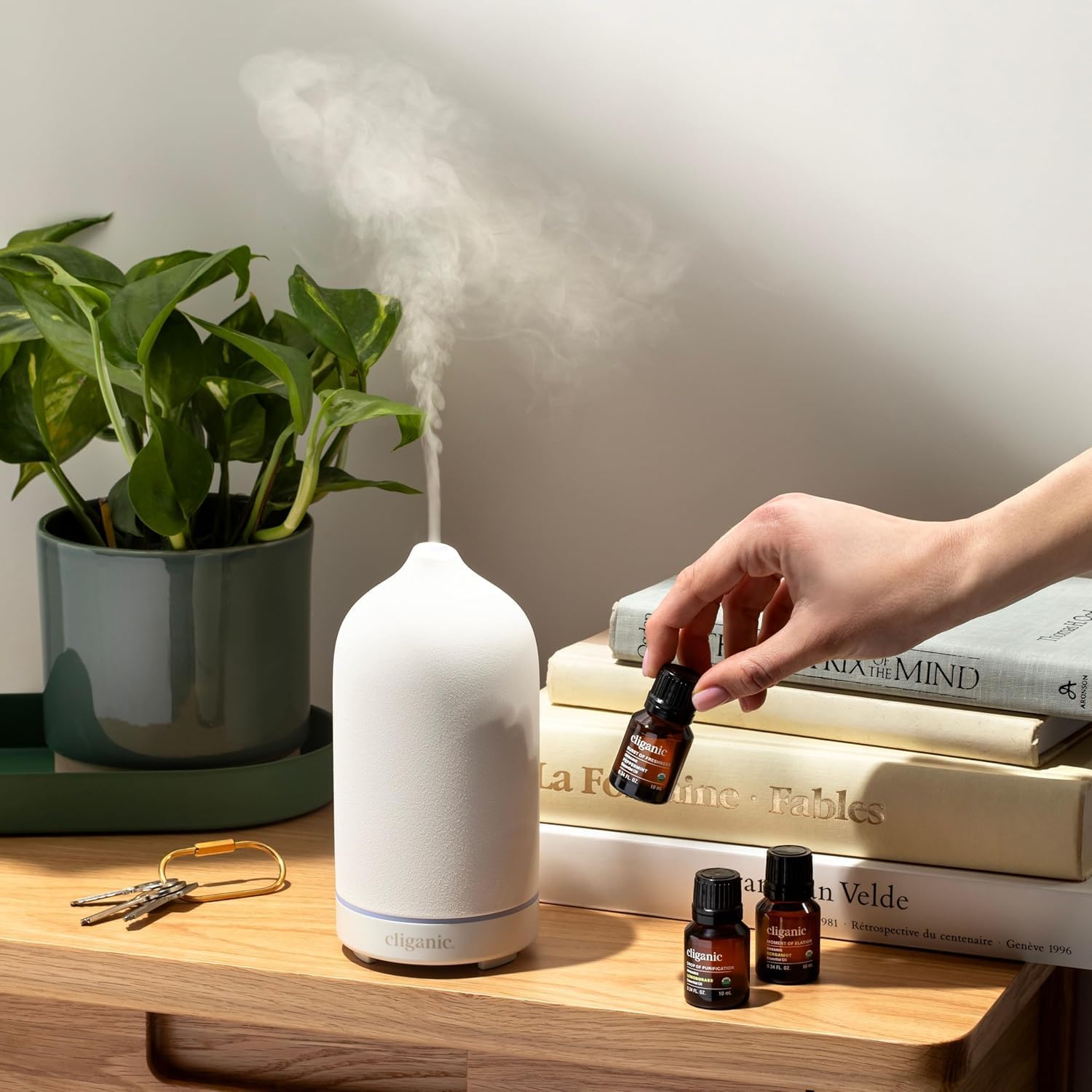 Cliganic Organic Essential Oils Set (Top 5 - The Classics) - 100% Pure Natural - Aromatherapy, Candle Making - Peppermint, Lavender, Eucalyptus, Lemongrass & Orange (Packaging May Vary)