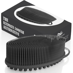 Avilana Silicone Body Scrubber – Dual-Sided Exfoliator for Men & Women, Gentle Loofah Alternative, Easy-to-Clean Silicone Shower Scrubber