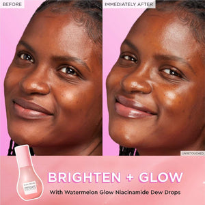 Glow Recipe Niacinamide Dew Drops Face Serum - Hydrating Korean Skincare & Illuminating Makeup Primer for Dewy, Glass Skin - Hyaluronic Acid Serum for Brightening, Plumping & Highlighting (40ml)