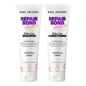 Marc Anthony Shampoo and Conditioner Set, Grow Long Biotin - Anti-Frizz Deep Conditioner For Split Ends & Breakage - Vitamin E, Caffeine & Ginseng for Curly, Dry & Damaged Hair