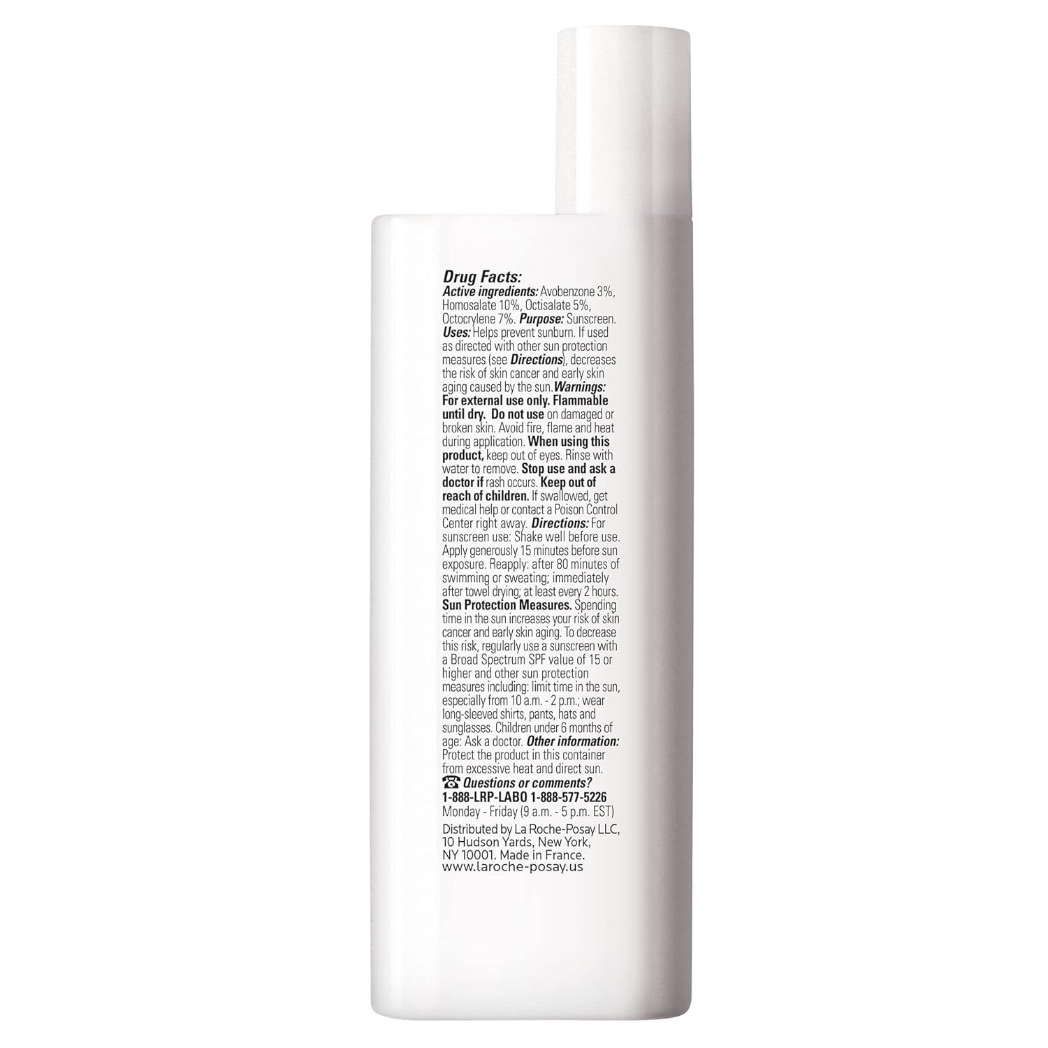 La Roche-Posay Anthelios Light Fluid Facial Sunscreen SPF 60, Lightweight Sunscreen For Face, Fluid Texture, Broad Spectrum SPF + Antioxidants, Oil Free & Oxybenzone Free, Travel Size 1.7 Fl. Oz.