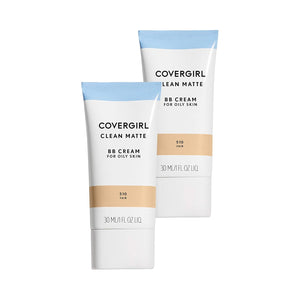 COVERGIRL - Clean Matte BB Cream, Oil-Free, Long-Lasting, Sensitive Skin, Lightweight, 100% Cruelty-Free