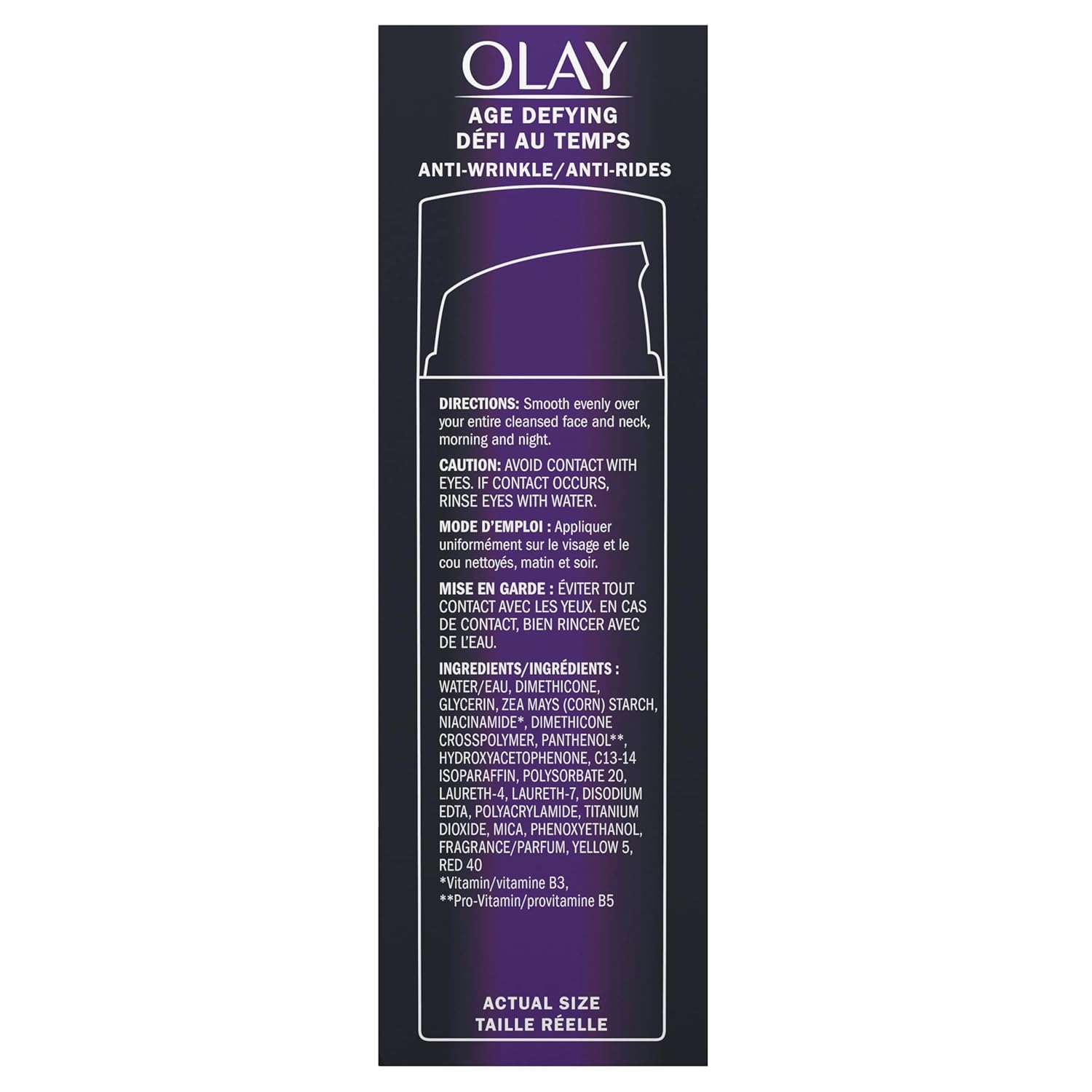 Olay Face Serum by Age Defying Anti-Wrinkle 2-in-1 Day Cream Plus Face Serum, Aloe Vera, 1.7 Fl Oz