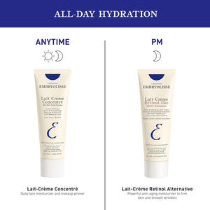 Embryolisse Lait-Crème Concentré, Multifunction Daily Moisturizer, Primer, and Makeup Remover, Suitable for All Skin Types. French Face Cream With Shea Butter & Aloe Vera