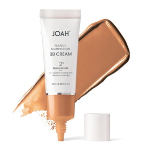 JOAH Beauty Perfecting BB Cream with Hyaluronic Acid and Niaciminade, Korean Makeup with Medium Buildable Coverage, Evens Skin Tone, Lightweight, Semi Matte Finish, Fair with Warm Undertones