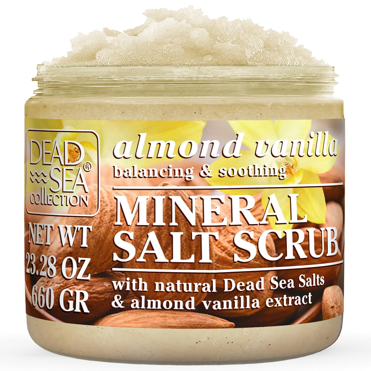 Dead Sea Collection Lavender Salt Scrub – Exfoliating Body Scrub for Women – Moisturizing and Nourishing Skin – with Pure Oils and Dead Sea Minerals (23.28 Oz)