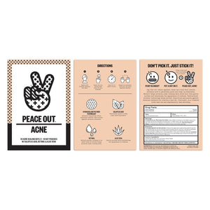 PEACE OUT Acne Healing Dots Helps Clear Blemishes Overnight, Fast Acting Hydrocolloid Pimple Patches for Breakouts with Salicylic Acid, Retinol and Aloe Vera, Award Winning Skincare Solution 20 Count
