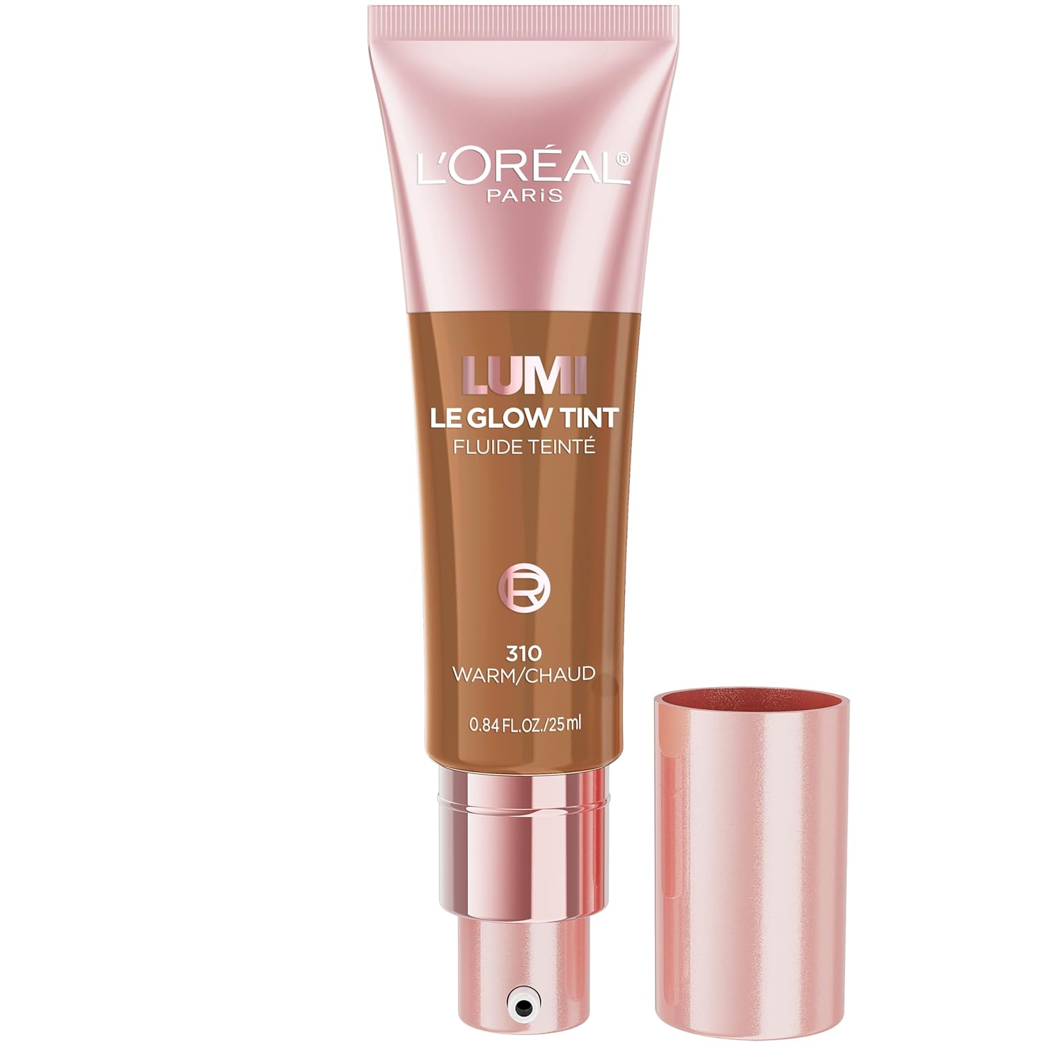 L'Oreal Paris Lumi Le Glow Skin Tint, Lightweight Water-Based Tinted Serum with Foundation-Like Coverage, Glow Illuminator, Neutral 400, 0.85 Fl Oz