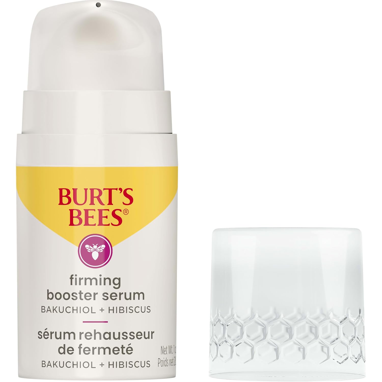 Burt's Bees Firming Collagen Face Serum, Natural Origin Retinol Alternative Improves Skin Texture & Supports Anti-Aging, with Bakuchiol, Lightweight - Firming Booster (1 oz)