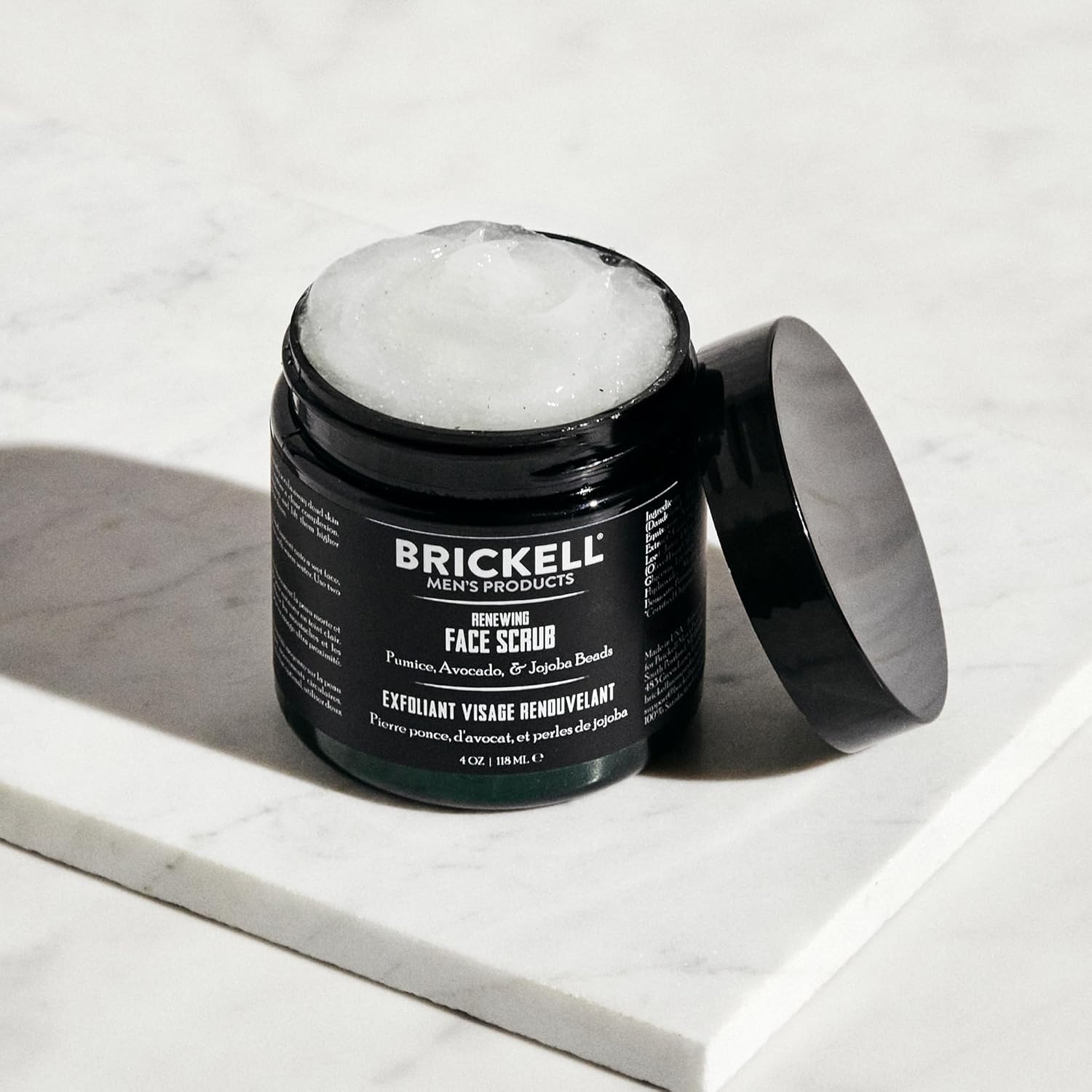 Brickell Men's Daily Advanced Face Care Routine II, Activated Charcoal Facial Cleanser, Facial Scrub, Face Moisturizer Lotion, Natural and Organic, Scented