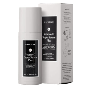 Naturium Vitamin C Super Serum Plus, Smoothing Face Care, plus Retinol, Hyaluronic Acid, Niacinamide & Salicylic Acid, 1 oz