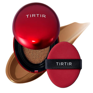 TIRTIR Mask Fit Red Cushion Foundation | Full coverage, Weightless, Skin fit, Satin Glow Finish, Korean Makeup Cushion Foundation (#23N Sand, 0.63 Fl Oz)