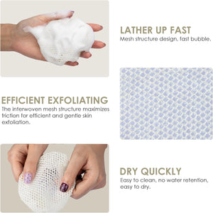 INNERNEED Food-Grade Soft Silicone Body Scrubber Shower Brush Handheld Cleansing Skin Brush, with Exfoliating Net Sponge Case (Black Brush)