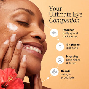 LilyAna Naturals Eye Cream for Dark Circles and Puffiness, Anti Aging Under Eye Cream for Wrinkles and Bags helps Improve Dryness; for Sensitive Skin (Bottle, 1.0 Ounce (Pack of 1))