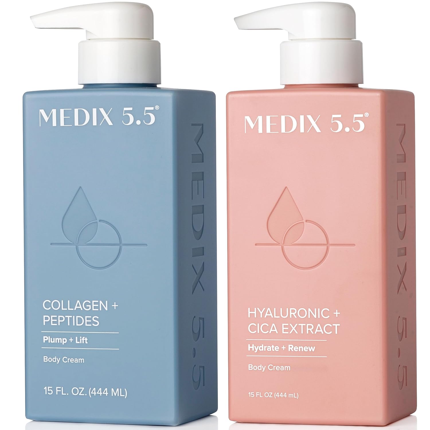 Medix 5.5 Retinol Body Lotion Skincare Moisturizer | Anti Aging Retinol Body Cream | Skin Care Tightening Lotion For Women & Men Helps Diminish Look Of Crepey Skin, Wrinkles, & Fine Lines, 2-Pack