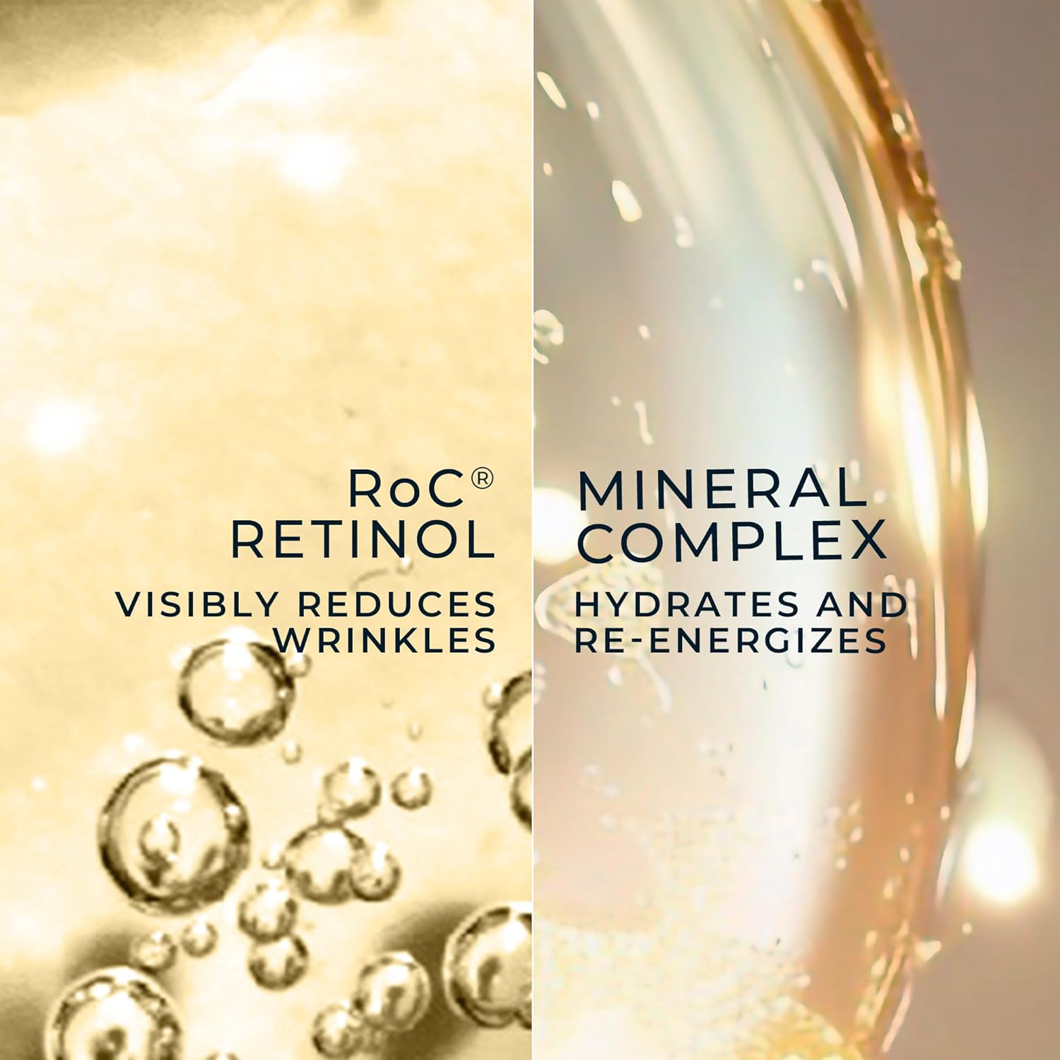 RoC Retinol Correxion Deep Wrinkle Retinol Face Serum with Ascorbic Acid, Daily Anti-Aging Skin Care Treatment for Fine Lines, Dark Spots, Acne Scars, 1 Ounce (Packaging May Vary)