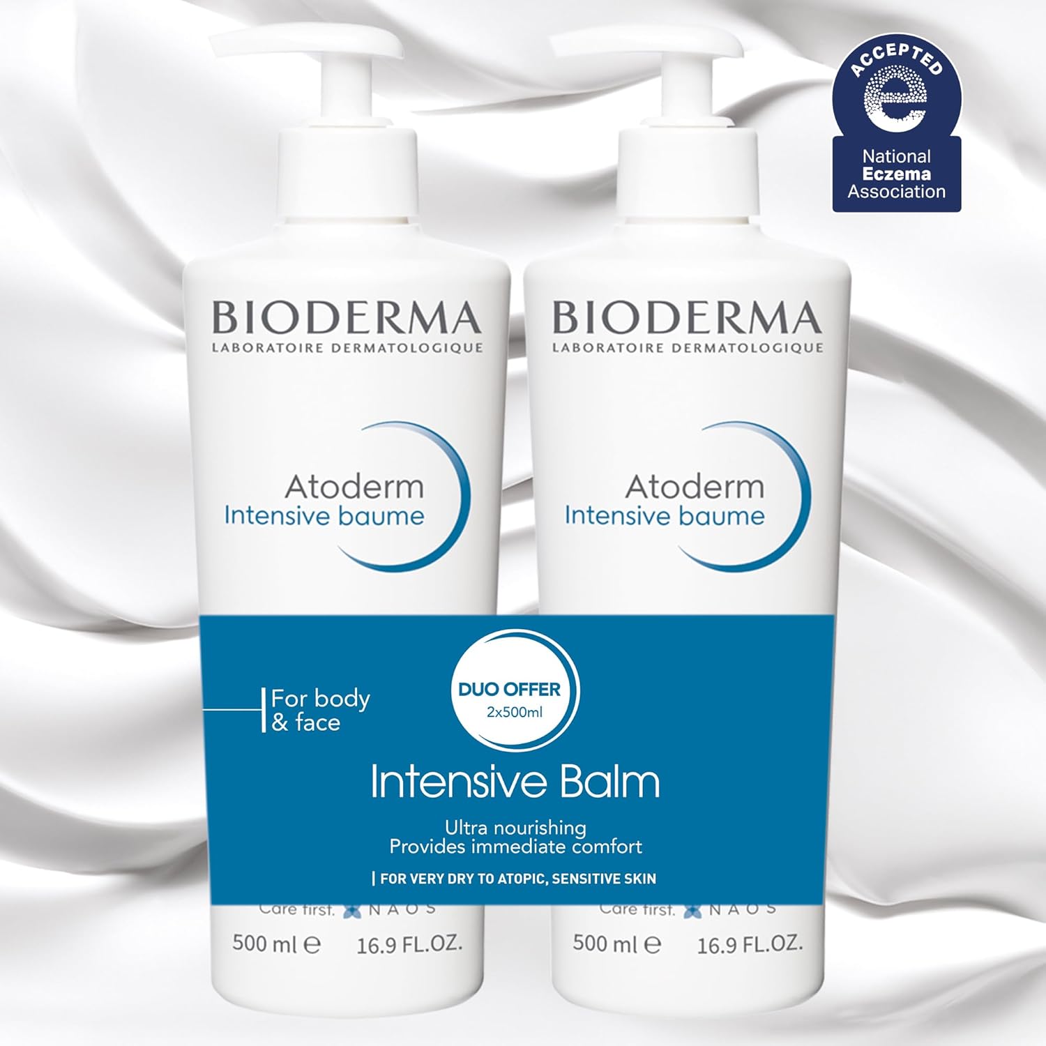 Bioderma Atoderm Intensive Balm, Hydrating Balm for Dry to Atopic Sensitive Skin, Face & Body Moisturizer with Ultra Soothing Anti-Itching Formula, Fragrance-Free, Non-Greasy & Non-Sticky for Family