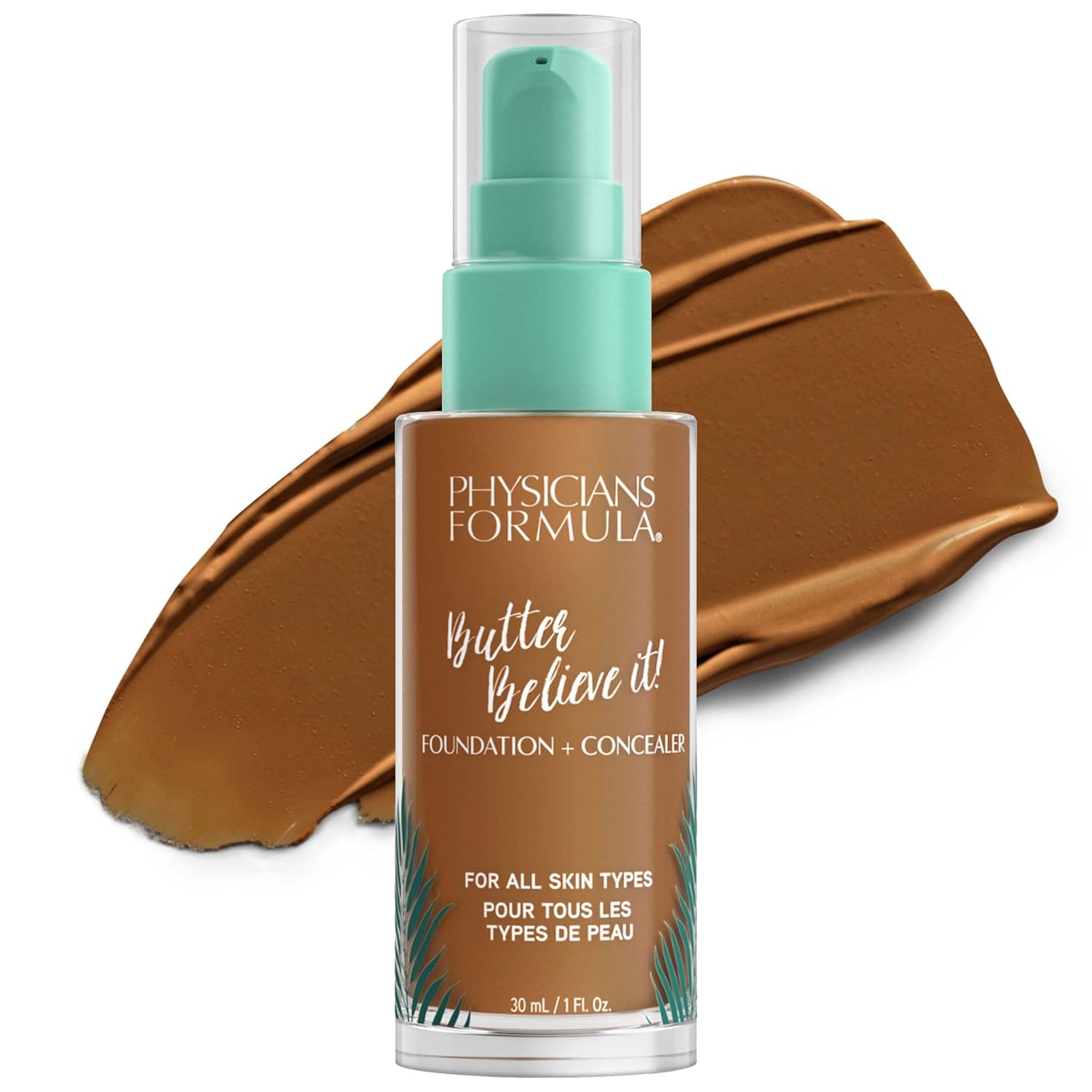 Physicians Formula Butter Believe It! Foundation + Concealer 1- Fair | Dermatologist Tested, Clinicially Tested