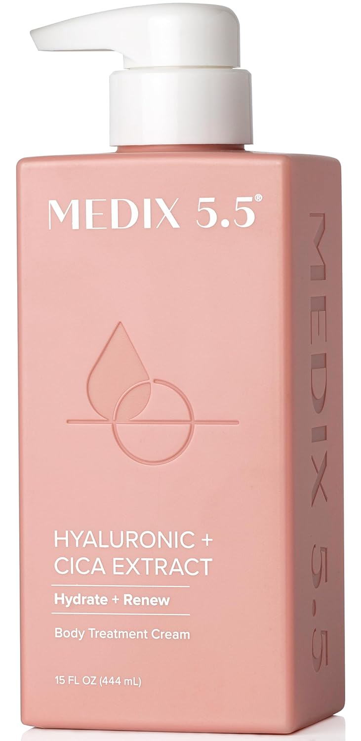 Medix 5.5 Retinol Body Lotion Skincare Moisturizer | Anti Aging Retinol Body Cream | Skin Care Tightening Lotion For Women & Men Helps Diminish Look Of Crepey Skin, Wrinkles, & Fine Lines, 2-Pack