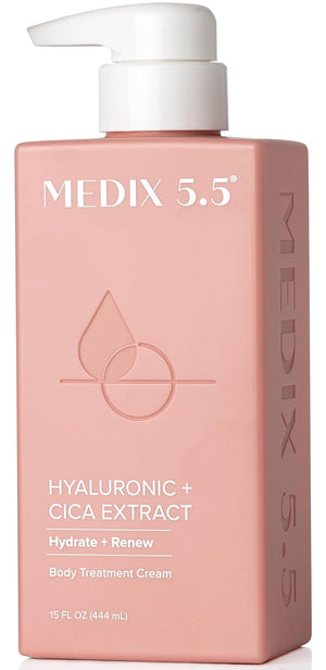 MEDIX 5.5 Collagen Cream Skin Care Face Lotion & Body Lotion For Dry Skin | Anti Aging Collagen Peptides Firming Cream Body Moisturizers Lifts, Firms, & Tightens For Younger Looking Skin, 15 Fl Oz