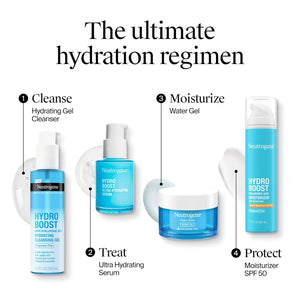 Neutrogena Hydro Boost Water Gel, 24 Hr Hydration for Normal/Oily Skin, Signature Fragrance, Face Moisturizer with Hyaluronic Acid, Skin Care for Juicy, Deeply Hydrated Skin, 1.7 oz