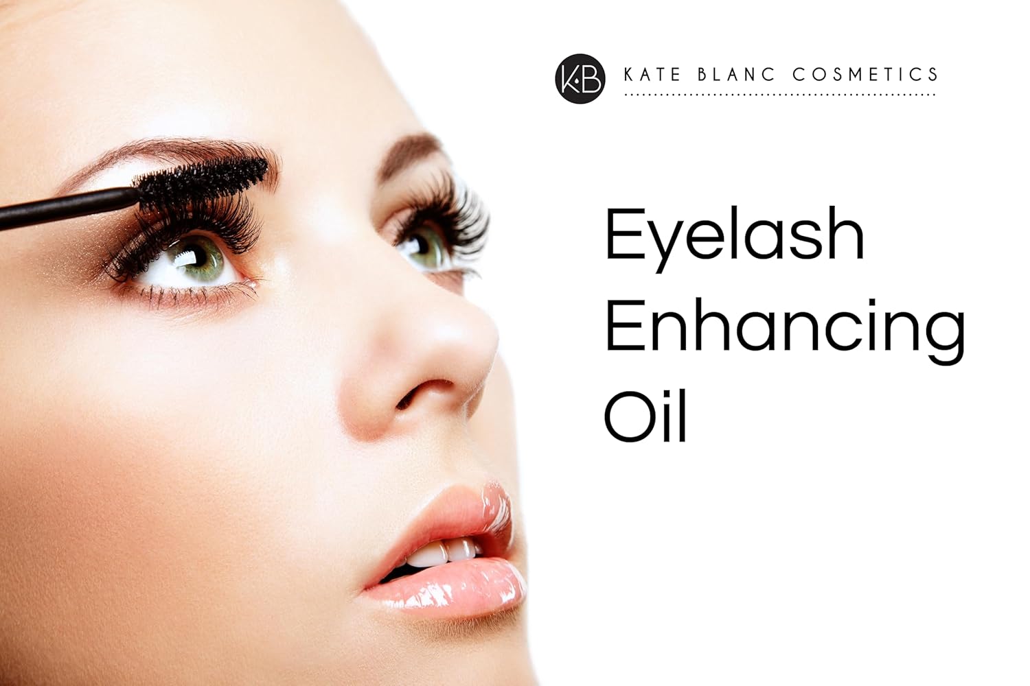 Kate Blanc Cosmetics Castor Oil Organic (2oz), 100% Pure, Cold Pressed, Hexane Free. Natural Oil for Hair, Eyelashes, Eyebrows. Skin Moisturizer with Starter Kit