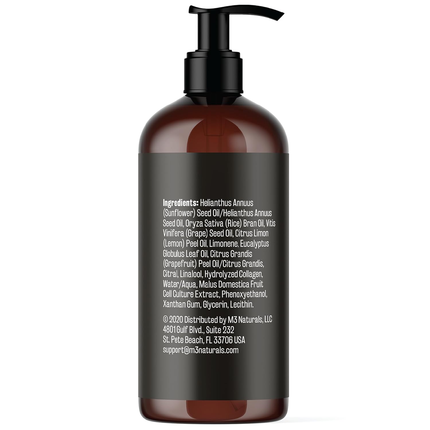 M3 Naturals Firming Body Massage Oil with Collagen & Stem Cell – Helps Smooth The Appearance of Cellulite & Improve Skin Texture – Refreshing Aromatherapy Body Oil for Legs & Full Body – 8 Fl Oz