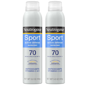 Neutrogena Sport Face Sunscreen SPF 70+, Oil-Free Facial Sunscreen Lotion with Broad Spectrum UVA/UVB Sun Protection, Sweat-Resistant & Water-Resistant, 2.5 fl. oz