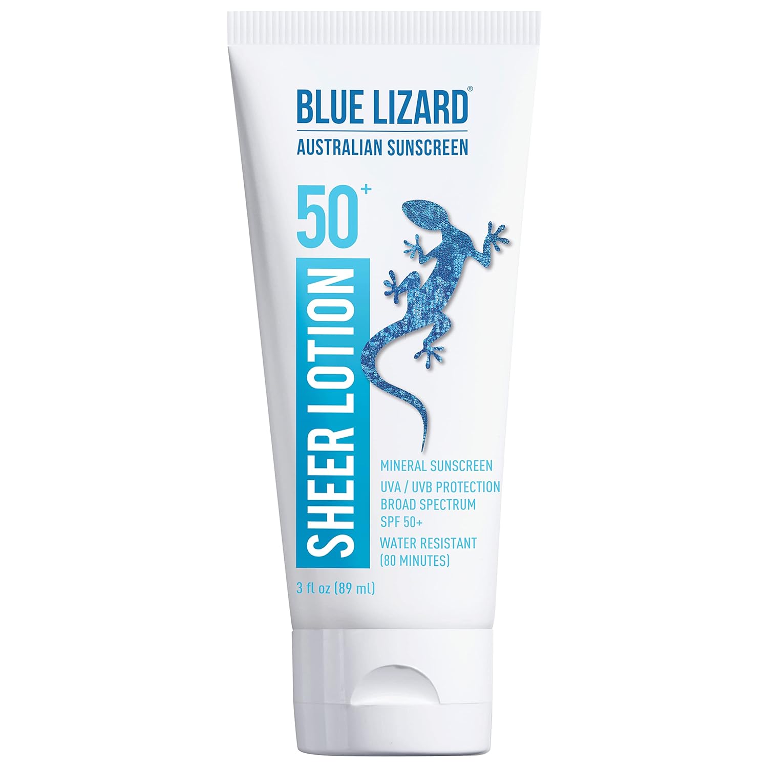BLUE LIZARD Sheer Face Lotion - SPF 50+, 1.7 Oz