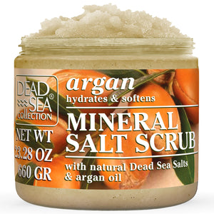 Dead Sea Collection Lavender Salt Scrub – Exfoliating Body Scrub for Women – Moisturizing and Nourishing Skin – with Pure Oils and Dead Sea Minerals (23.28 Oz)