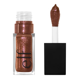 e.l.f. Glow Reviver Lip Oil, Nourishing and Hydrating with High-Shine Glimmer Finish & Sheer Wash Of Color, Minty Scent, Non-Sticky, Vegan & Cruelty-free, Citrine Gleam