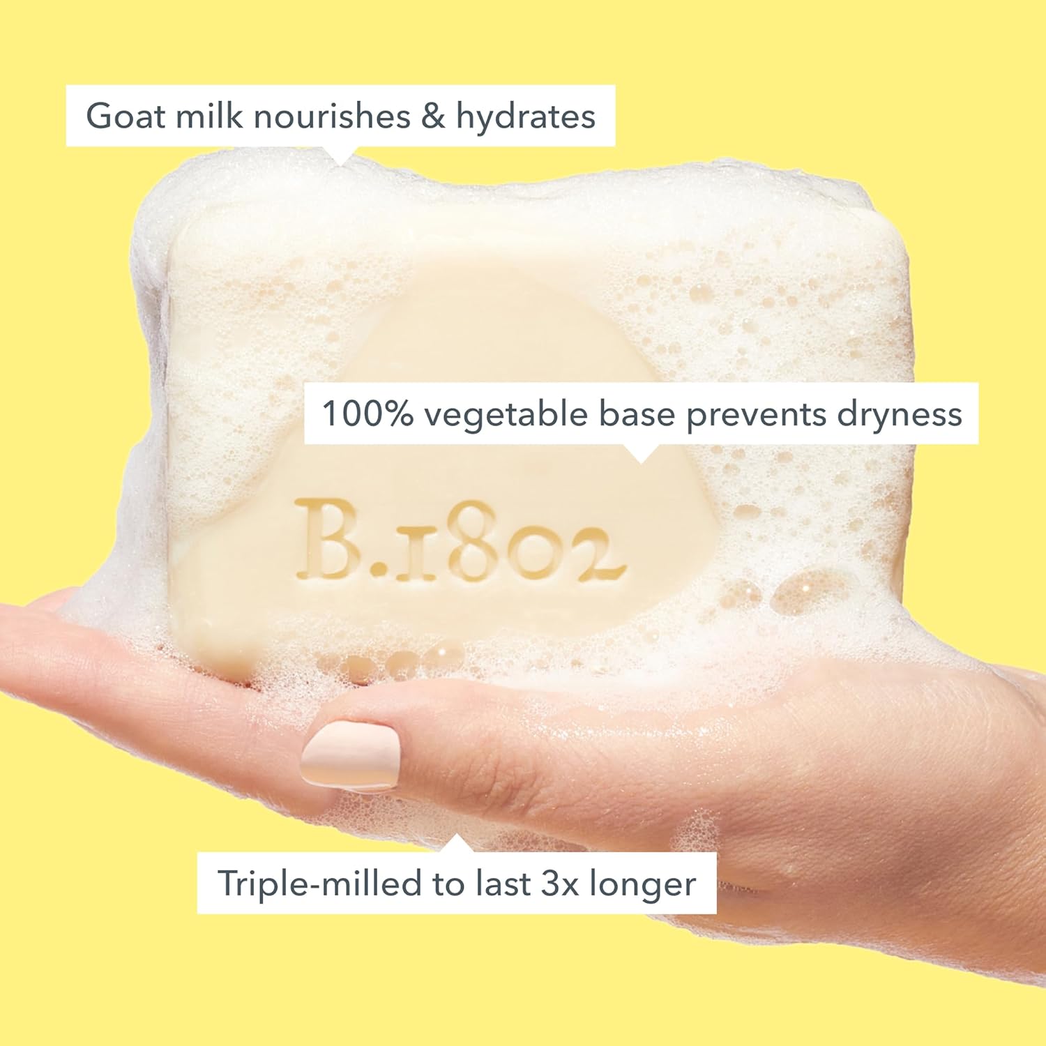 Beekman 1802 Goat Milk Soap Bar with Botanical Oils & Shea Butter - 9 oz - Gently Moisturizes, Exfoliates, and Nourishes for Soft, Healthy Skin - Cruelty-Free - Packaging May Vary