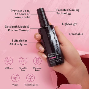Skindinavia The Makeup Finishing Spray, Bridal Makeup Setting Spray, All-Day Wear, Long-Lasting Up to 16+ Hours, Heat-Resistant & Waterproof, Wedding Day, Bridal Shower Gift, 2.0 Oz