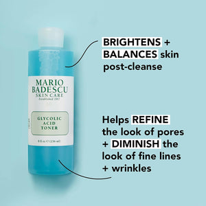Mario Badescu Glycolic Acid Toner for Dry and Combination Skin, Alcohol-Free Facial Toner for Aging Skin, Formulated with Exfoliating Glycolic Acid & Antioxidant Grapefruit Extract