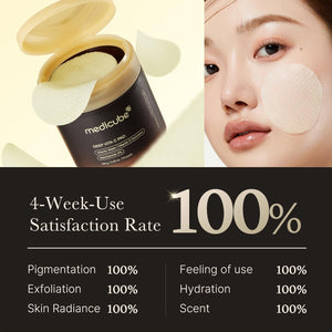 medicube Deep Vita C Facial Pads, Vitamin C Toner Pads for Uneven Skin Tone, 500,000PPM of vitamin water & 3 types of vitamin, Hydrating & Resurfacing (70 sheets)